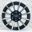 RIN 15X10 6-139.7 R1 SPORT 1108 BLACK MACHINE FACE ET-44 CB110.5 