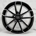 RIN 18X7.5 5-114.3 R1 SPORT 423 BLACK MACHINE FACE ET45 CB67.1