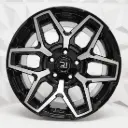 RIN 15X8 5-114.3 R1 SPORT QC2043 BLACK MACHINE FACE ET-10 CB83