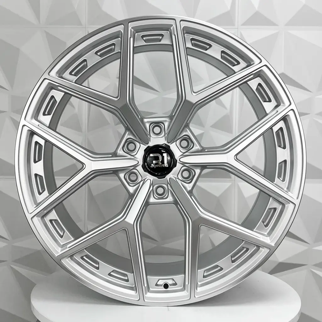 RIN 22X9.5 6-139.7 R1 SPORT 877 SILVER MF SATIN WINDOWS ET25 CB106.1
