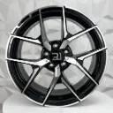 RIN 19X8.5 5-112 R1 SPORT MH055 BLACK MACHINE FACE ET40 CB66.6