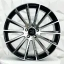 RIN 20X9.5 5-112 R1 SPORT M073 BLACK MACHINE FACE ET38 CB66.6