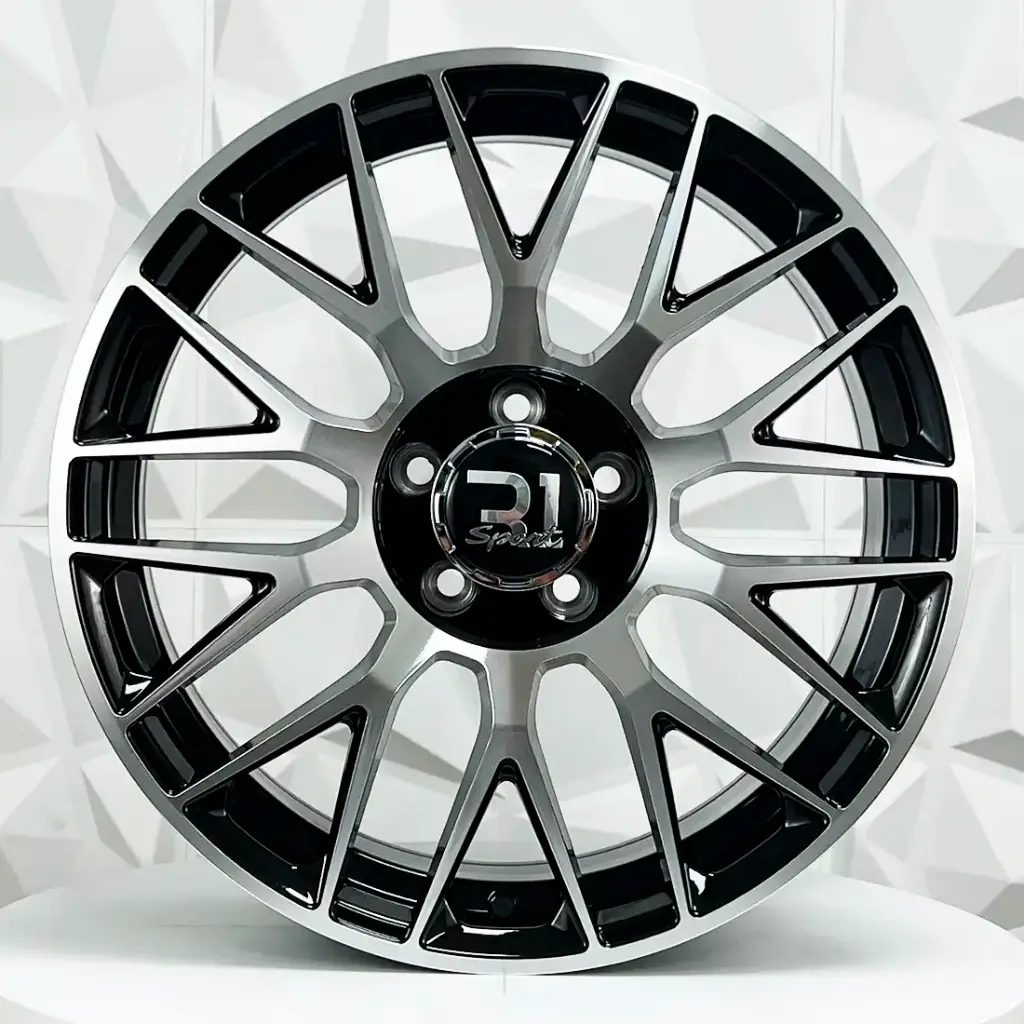 RIN 20X8.5 5-112 R1 SPORT XF013 MACHINE BLACK ET38 CB66.45